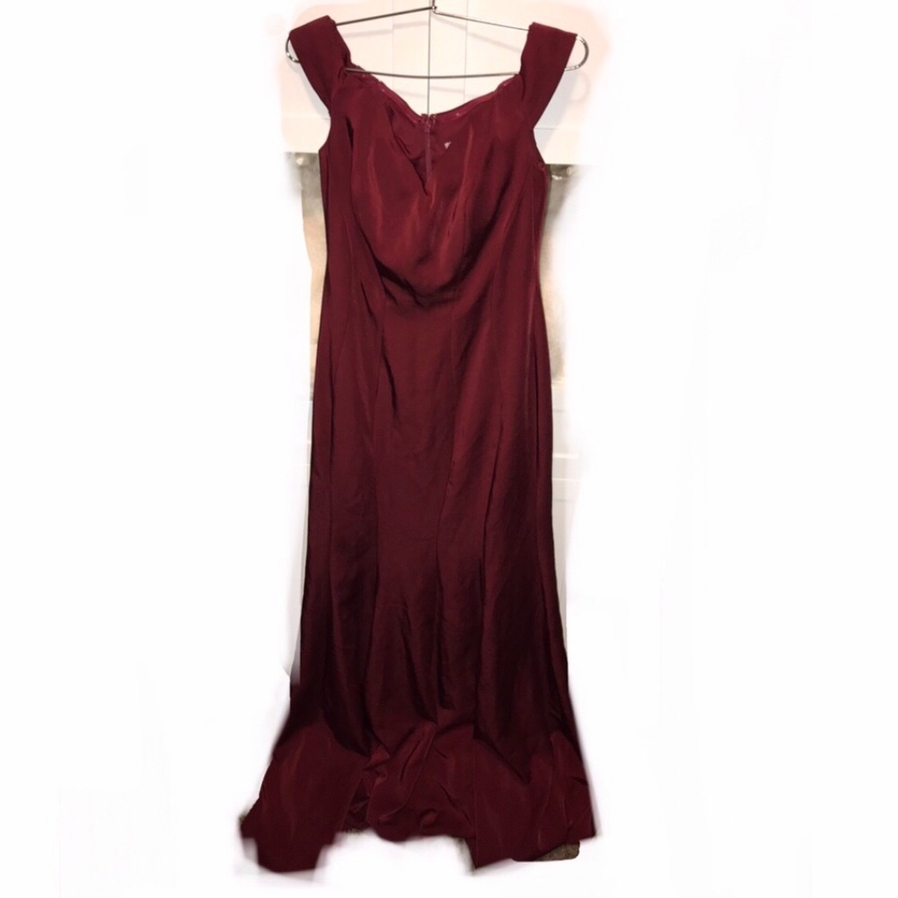 Prom Dress, Elegant Red Dress, Fitted Gown, Long Dress, Tight Gown Size Small